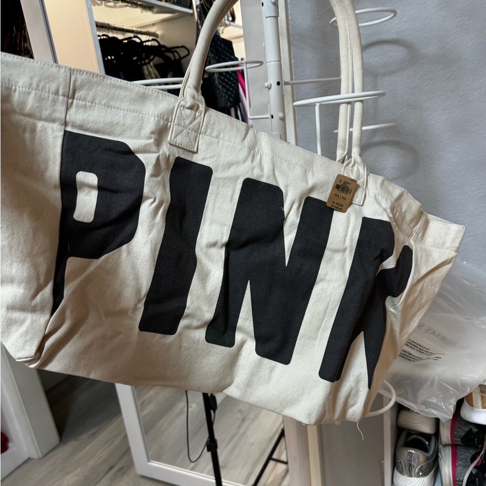 VS Pink bag. Brand new! Cream and black
